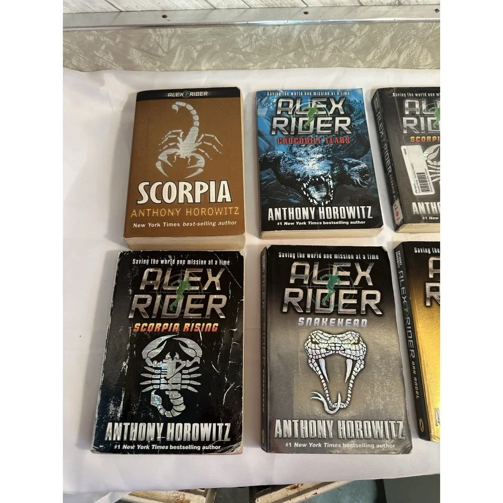 Alex Rider Books By Anthony Horowitz See Attached Picture For Titles LOT OF 8